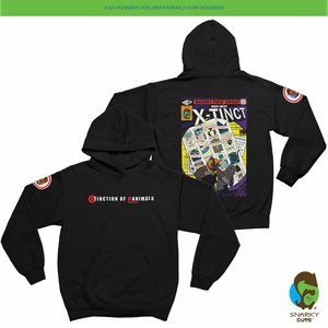 Animal X-Men Days of Future Past eXtinct Fleece Pullover Hoodie BLACK